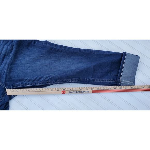 Wallflower Capri Pants Luscious Curvy Fit Size 13 Embroidered Button Back Pocket - Picture 4 of 8